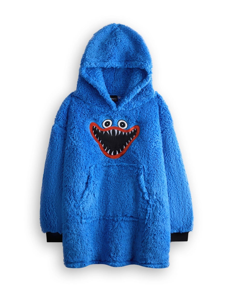 Vanilla Underground Poppy's Playtime Kids Character Embroidery Blanket Blue Hoodie