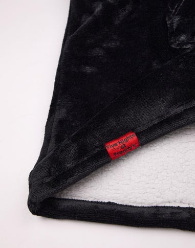 Vanilla Underground Five Nights At Freddy's Kids Character Blanket Black Hoodie