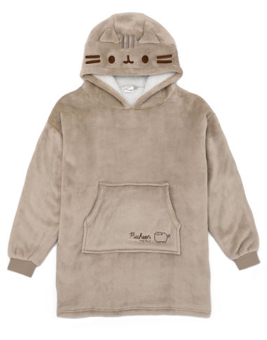 Vanilla Underground Pusheen Kids Character Face Brown Blanket Hoodie