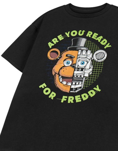 Vanilla Underground Five Nights At Freddy's Kids Are You Ready Black T-Shirt