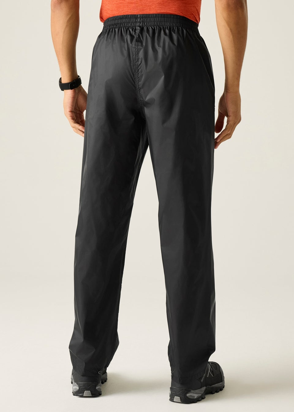 Regatta Kids Pack It Black Waterproof Breathable Isolite Overtrousers