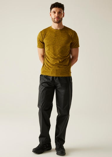 Regatta Kids Pack It Black Waterproof Breathable Isolite Overtrousers