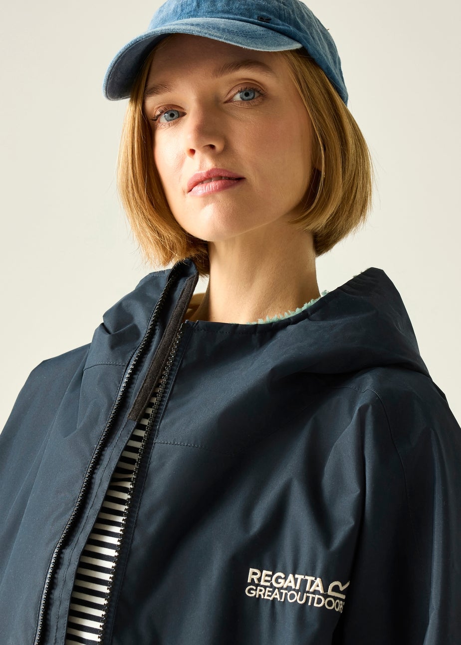 Regatta Navy Adult Waterproof Robe with Hydrafort Technology
