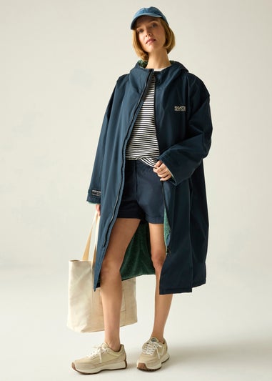Regatta Navy Adult Waterproof Robe with Hydrafort Technology