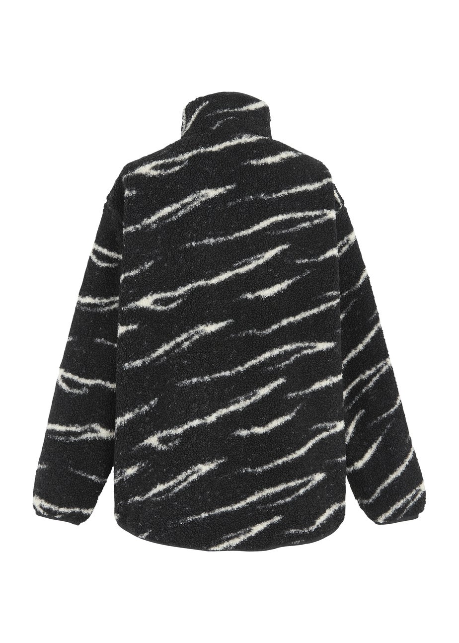 Regatta Black/ White Frankie Borg Half Zip Fleece