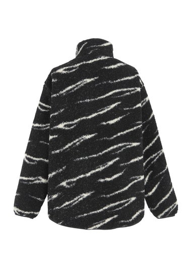 Regatta Black/ White Frankie Borg Half Zip Fleece