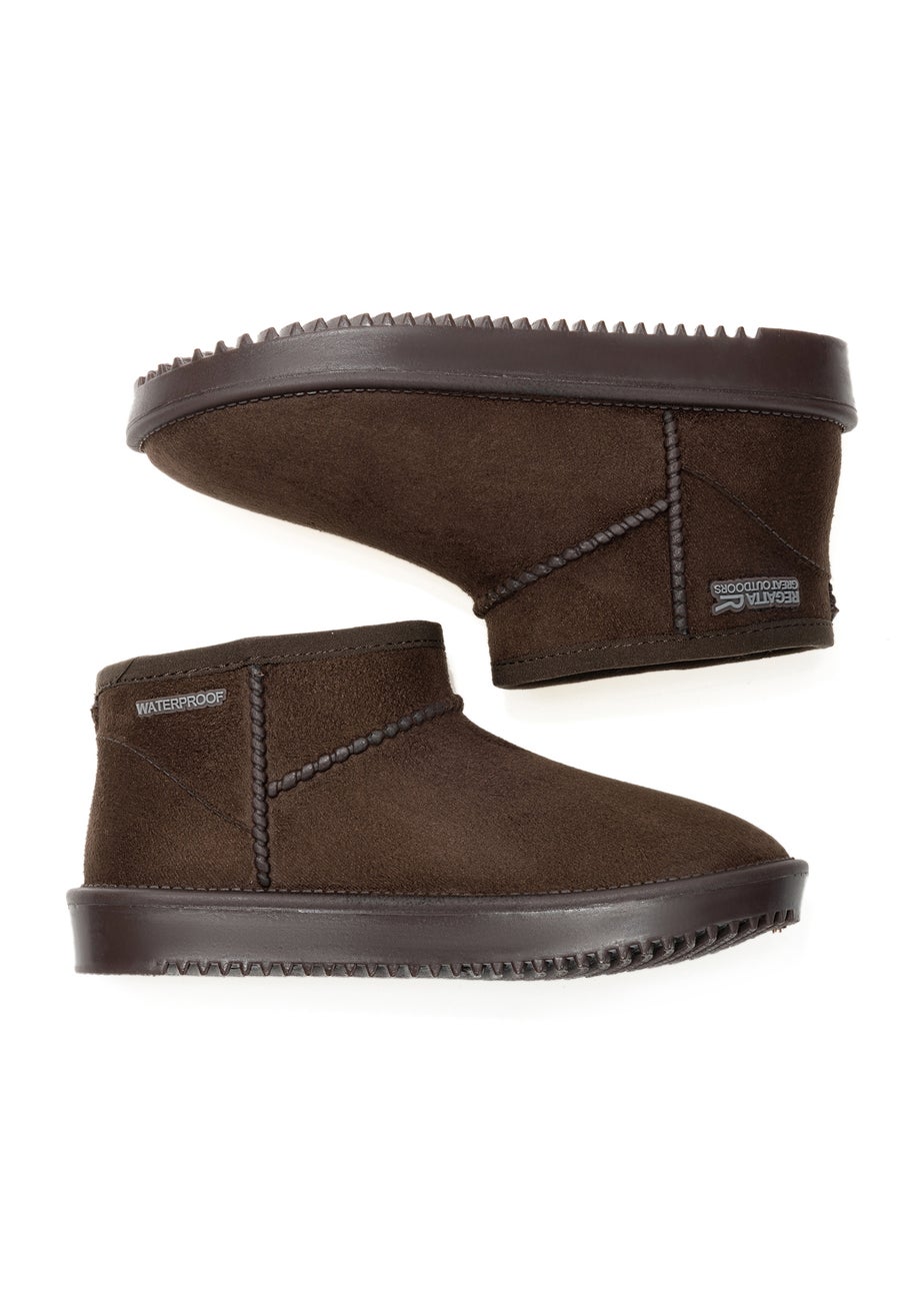 Regatta Chocolate Kids' Risley Short Waterproof Boots (Younger 8 - Older 3)