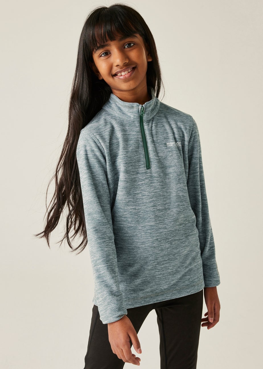 Regatta Forest Green Kids' Hot Shot Marl Durable Fleece (3-16yrs)