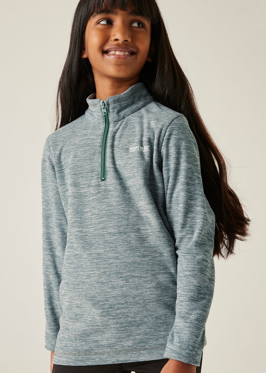 Regatta Forest Green Kids' Hot Shot Marl Durable Fleece (3-16yrs)