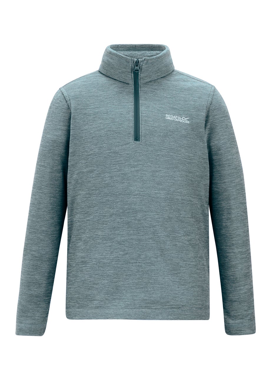 Regatta Forest Green Kids' Hot Shot Marl Durable Fleece (3-16yrs)