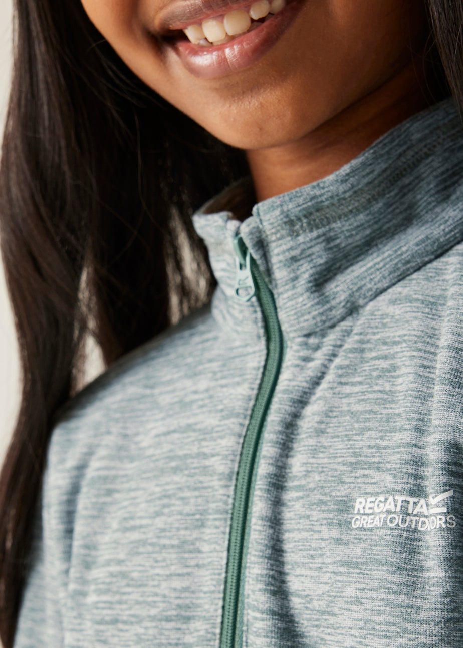 Regatta Forest Green Kids' Hot Shot Marl Durable Fleece (3-16yrs)