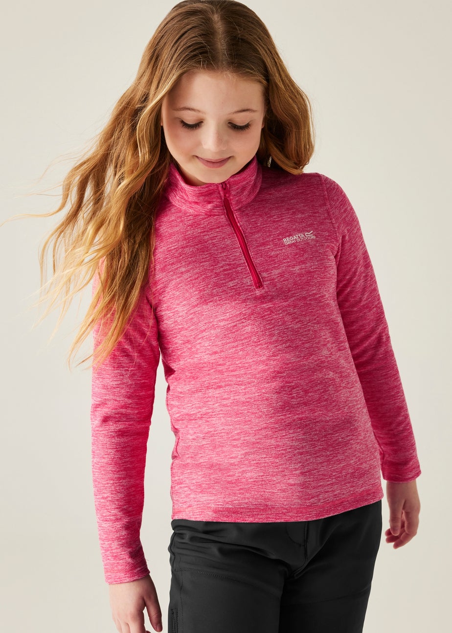 Regatta Candy Pink Kids' Hot Shot Marl Durable Fleece (3-16yrs)