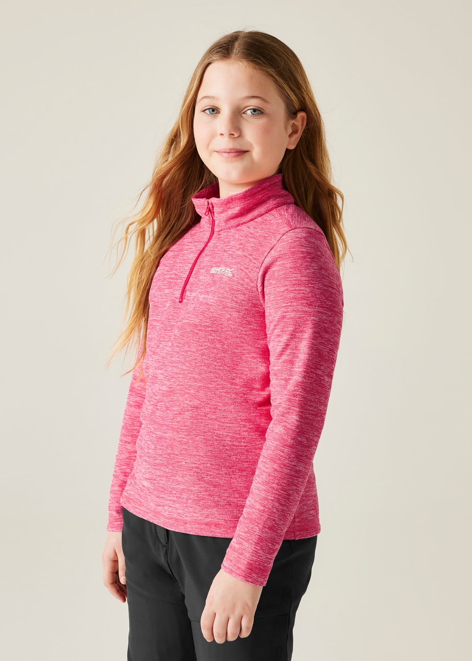Regatta Candy Pink Kids' Hot Shot Marl Durable Fleece (3-16yrs)