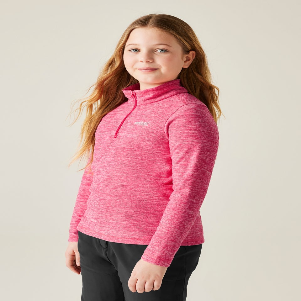 Regatta Candy Pink Kids' Hot Shot Marl Durable Fleece (3-16yrs)