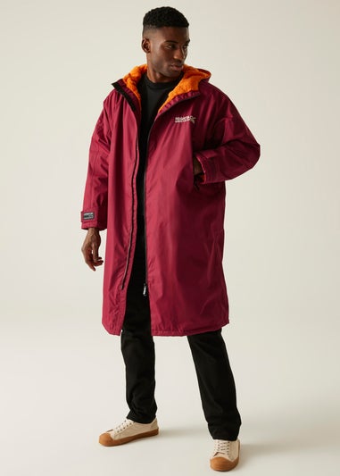 Regatta Burgandy Adult Waterproof Changing Waterproof Robe