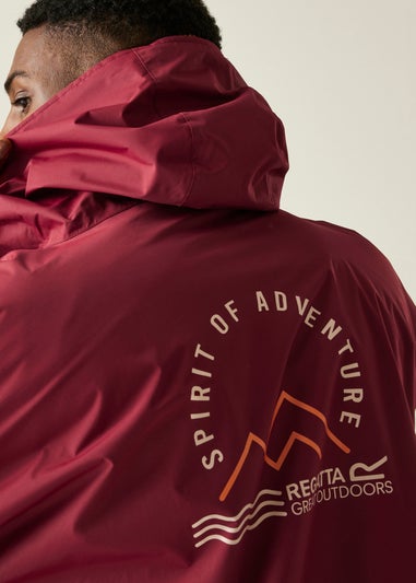 Regatta Burgandy Adult Waterproof Changing Waterproof Robe