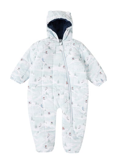 Dare2B Grey/Blue Kids' Bambino II Showerproof Waterproof Insulated Snowsuit (0-72 months)