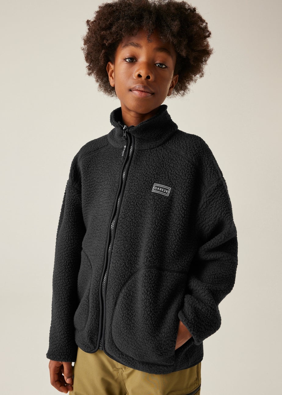 Dare2B Black Kids' Zesty II Stretch Fleece (3-16yrs)