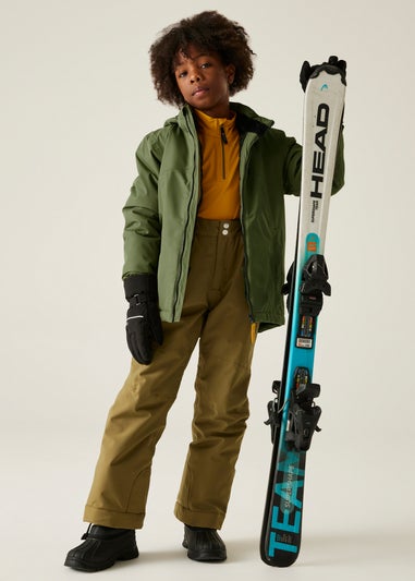 Dare2B Soft Green Kids' Impose V Waterproof Insulated Jacket (3-16yrs)