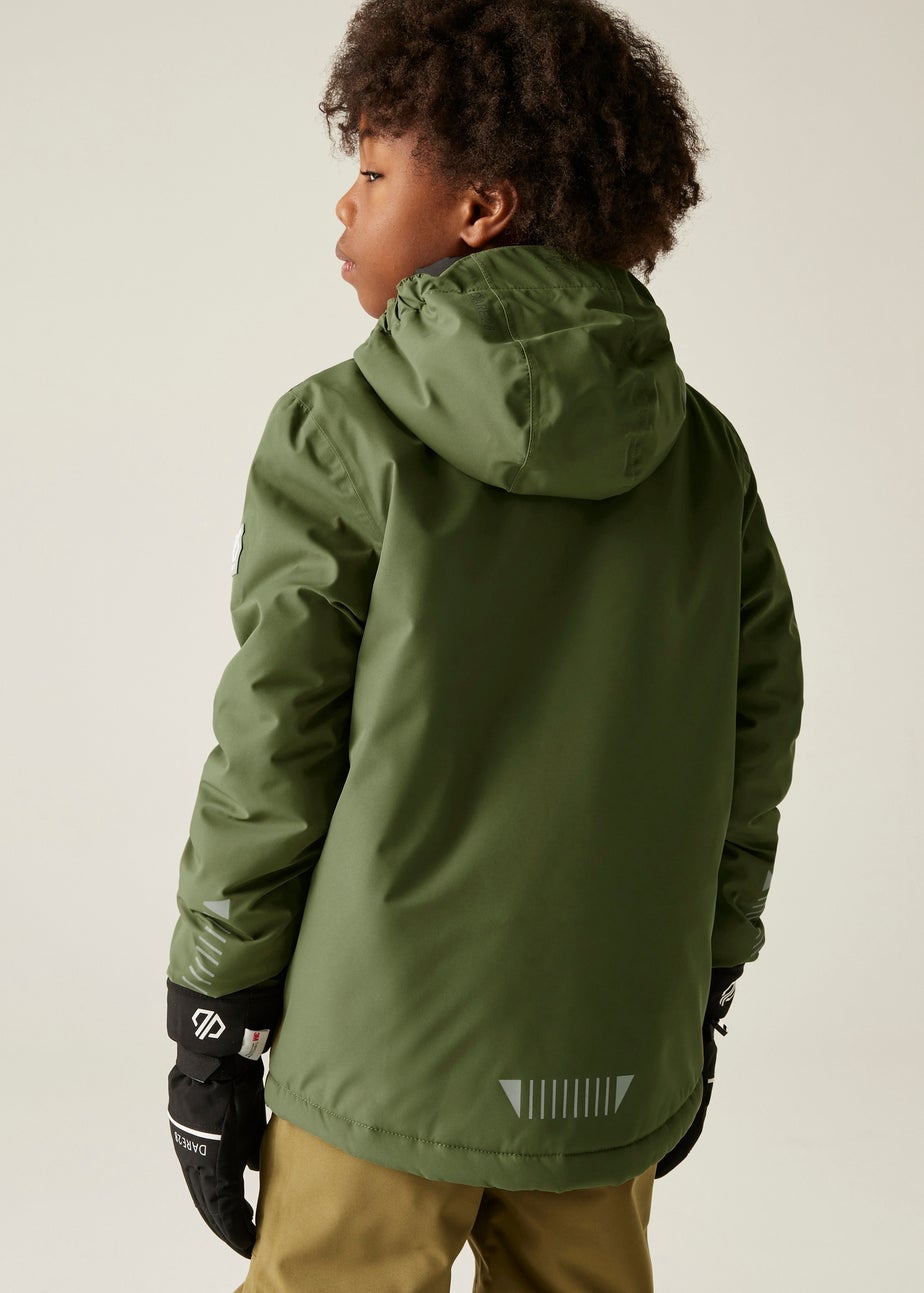 Dare2B Soft Green Kids' Impose V Waterproof Insulated Jacket (3-16yrs)