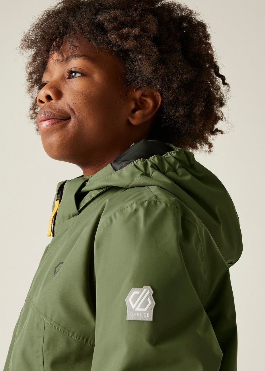 Dare2B Soft Green Kids' Impose V Waterproof Insulated Jacket (3-16yrs)