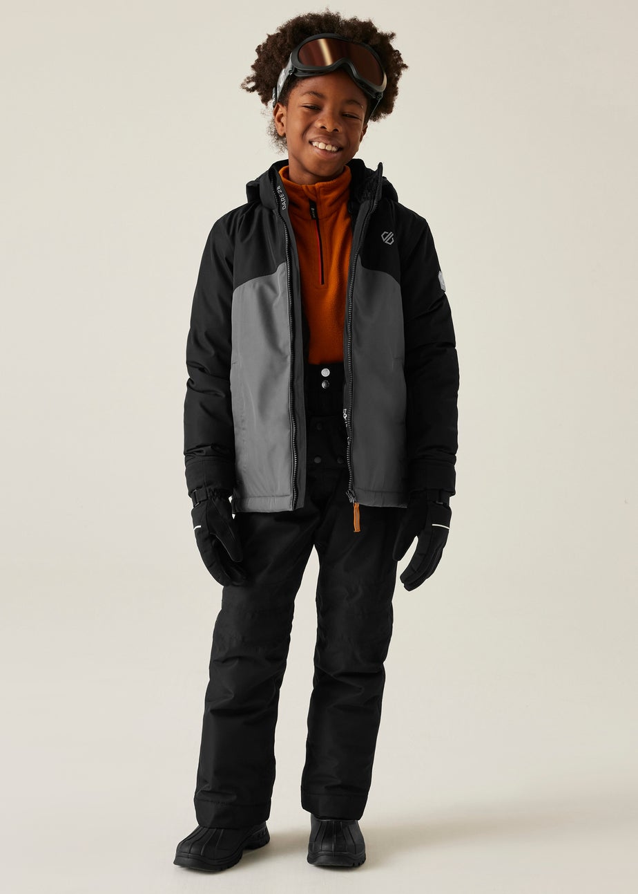 Dare2B Black/Grey Kids' Impose V Waterproof Insulated Jacket (3-16yrs)
