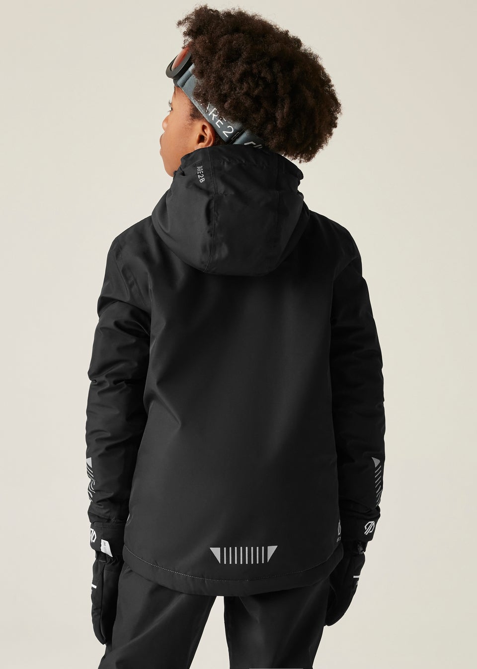 Dare2B Black/Grey Kids' Impose V Waterproof Insulated Jacket (3-16yrs)