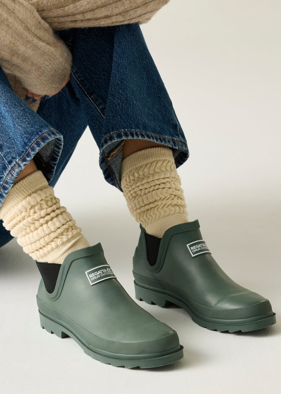 Regatta Dark Green Harper EVA Cushioned Wellies