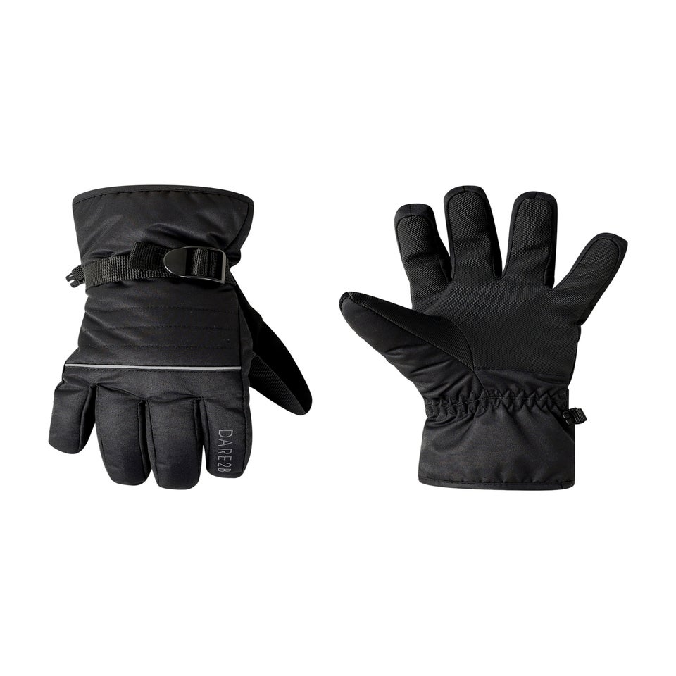 Dare2B Black Kids' Glacier Waterproof Gloves (4-13yrs)