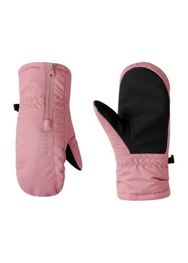 Dare2B Dusty Pink Kids' Igloo Waterproof Mittens (18m-6yrs)
