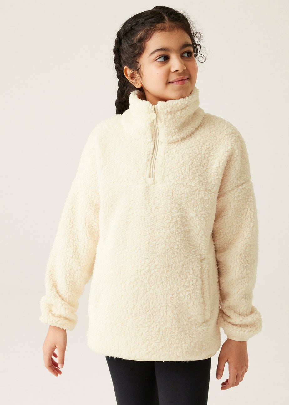 Regatta White Kids' Kaliza Half Zip Stretch Fleece (3-16yrs)