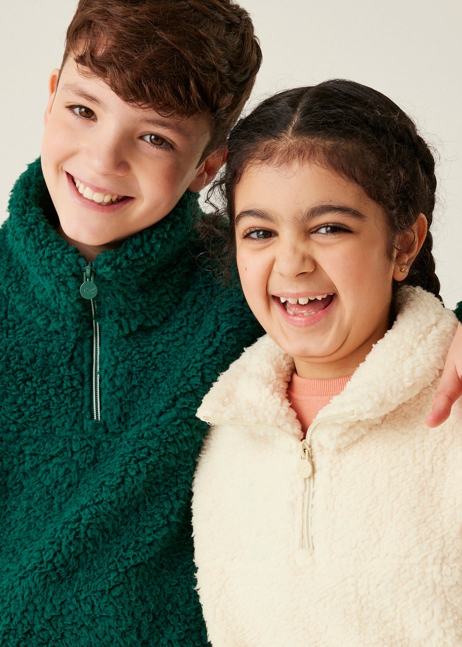 Regatta White Kids' Kaliza Half Zip Stretch Fleece (3-16yrs)