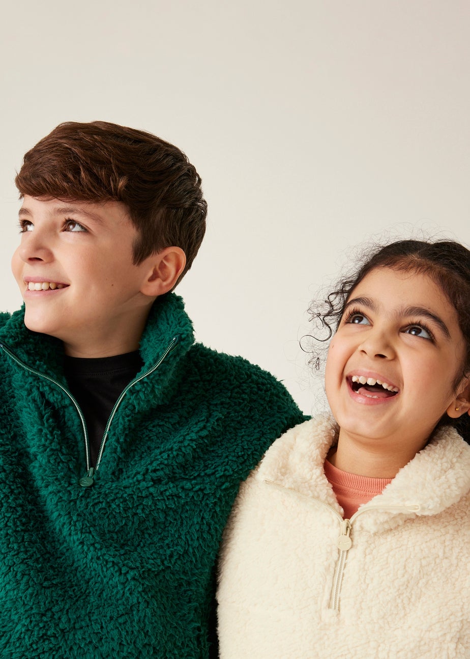 Regatta White Kids' Kaliza Half Zip Stretch Fleece (3-16yrs)