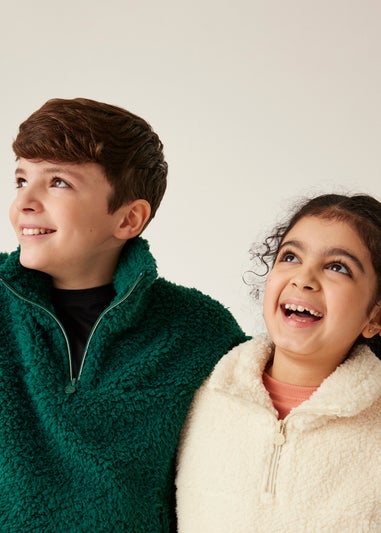 Regatta White Kids' Kaliza Half Zip Stretch Fleece (3-16yrs)