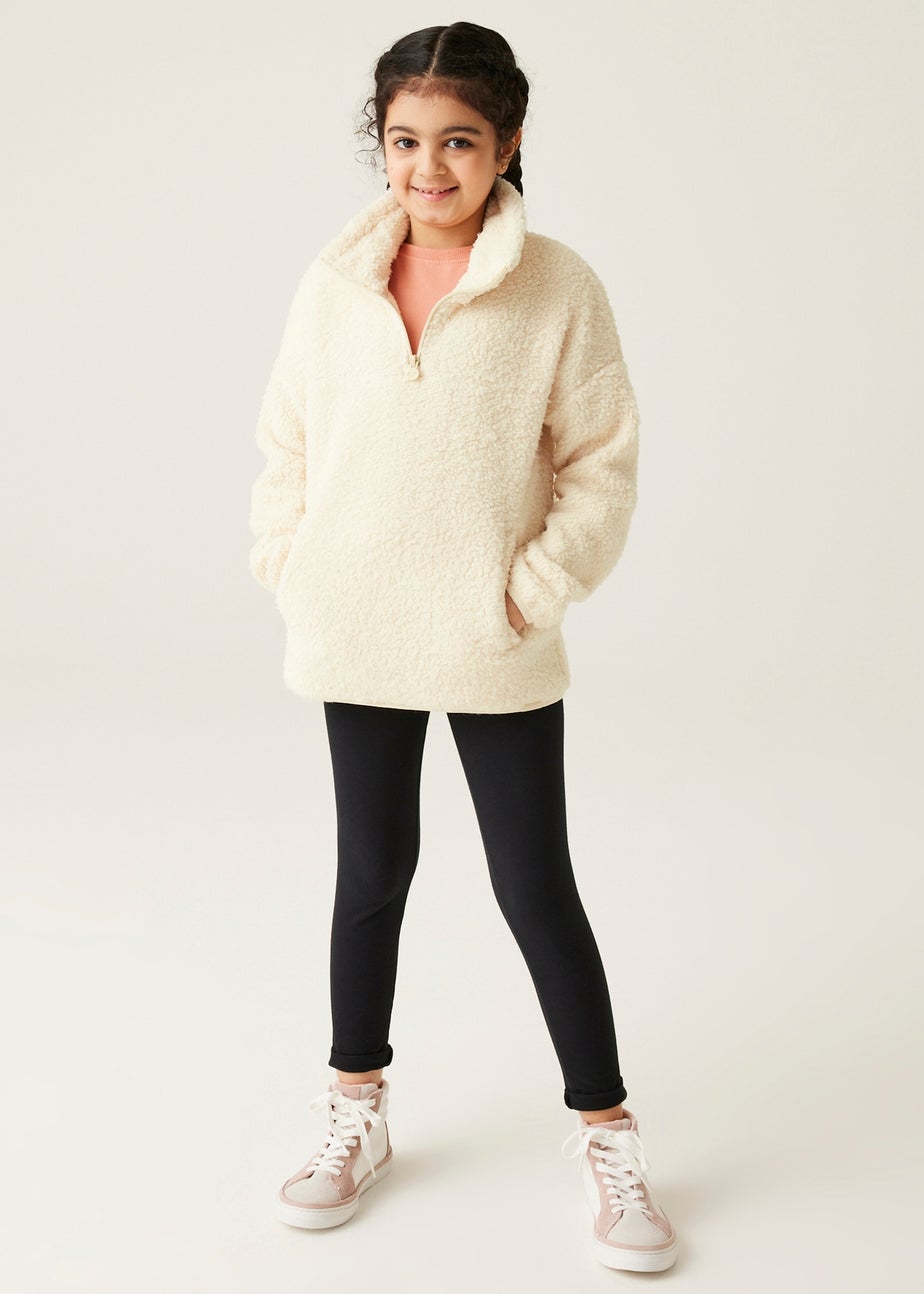 Regatta White Kids' Kaliza Half Zip Stretch Fleece (3-16yrs)