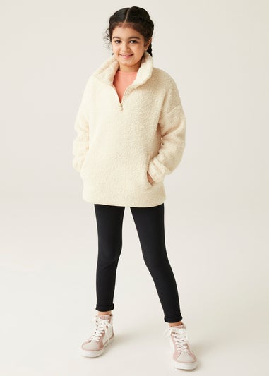 Regatta White Kids' Kaliza Half Zip Stretch Fleece (3-16yrs)