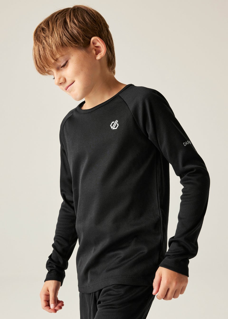 Dare2B Black Kids' Elate III Lightweight Base Layer (3-16yrs)