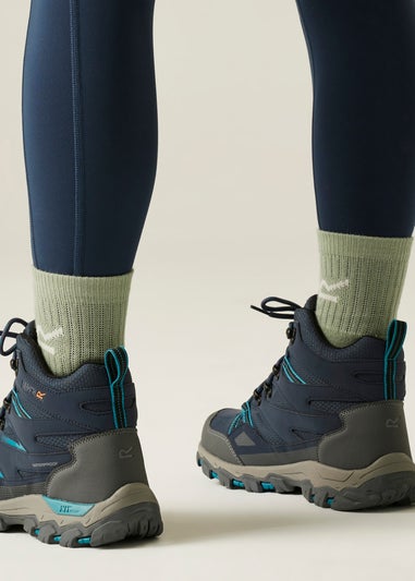 Regatta Dark Blue Holcombe III Waterproof Breathable Walking Boots