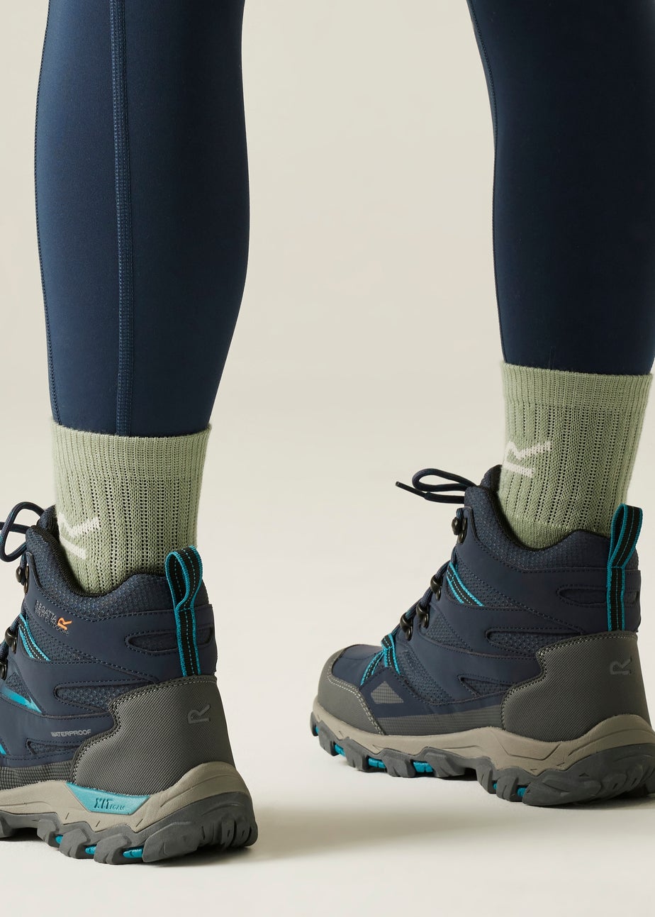 Regatta Dark Blue Holcombe III Waterproof Breathable Walking Boots