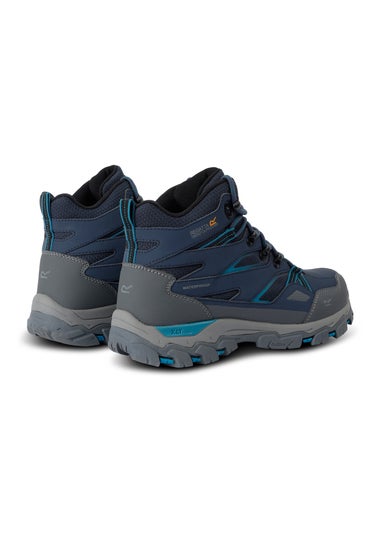 Regatta Dark Blue Holcombe III Waterproof Breathable Walking Boots