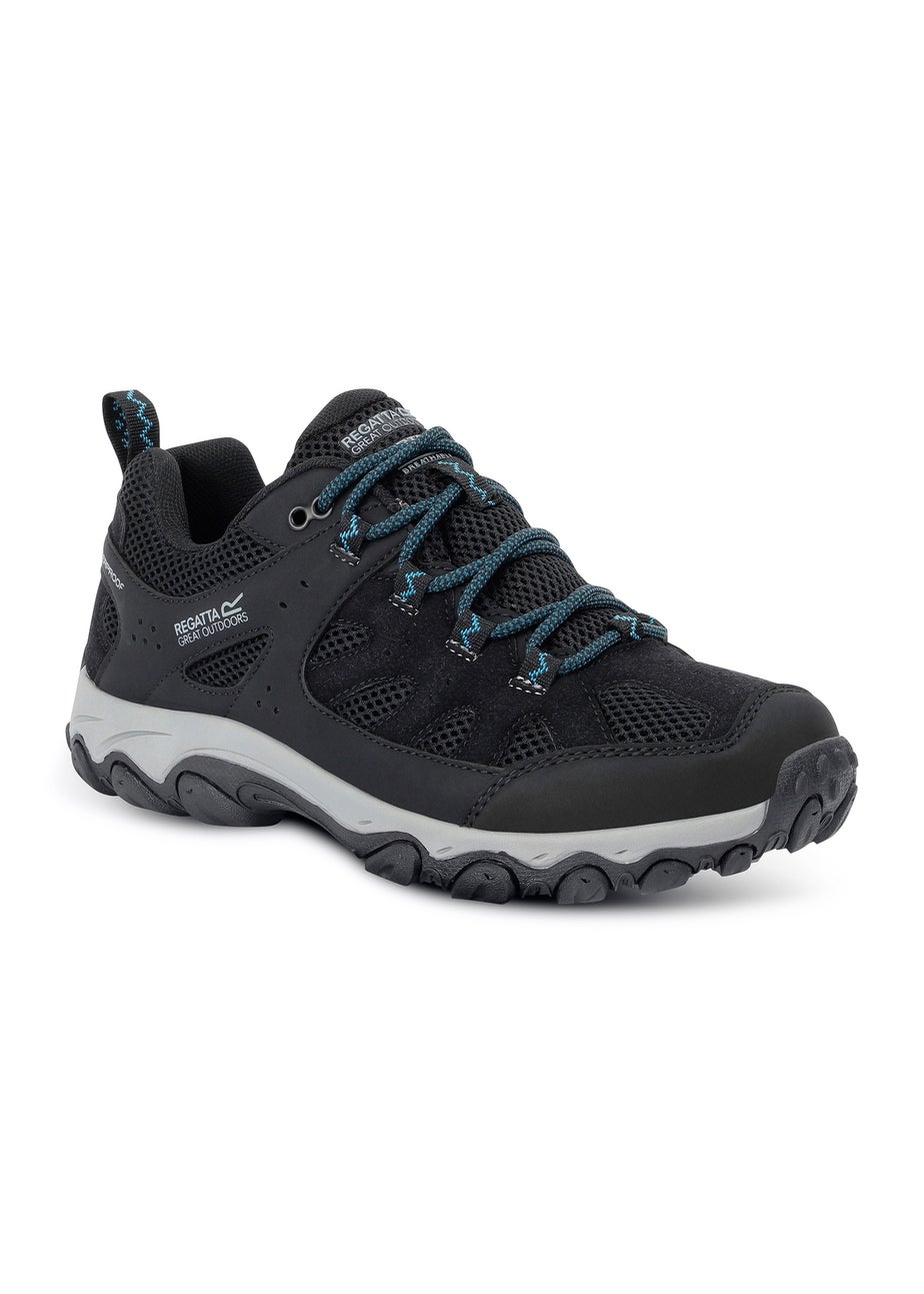 Regatta Black/ Blue Women's Edgepoint 4 Low Waterproof Shoes