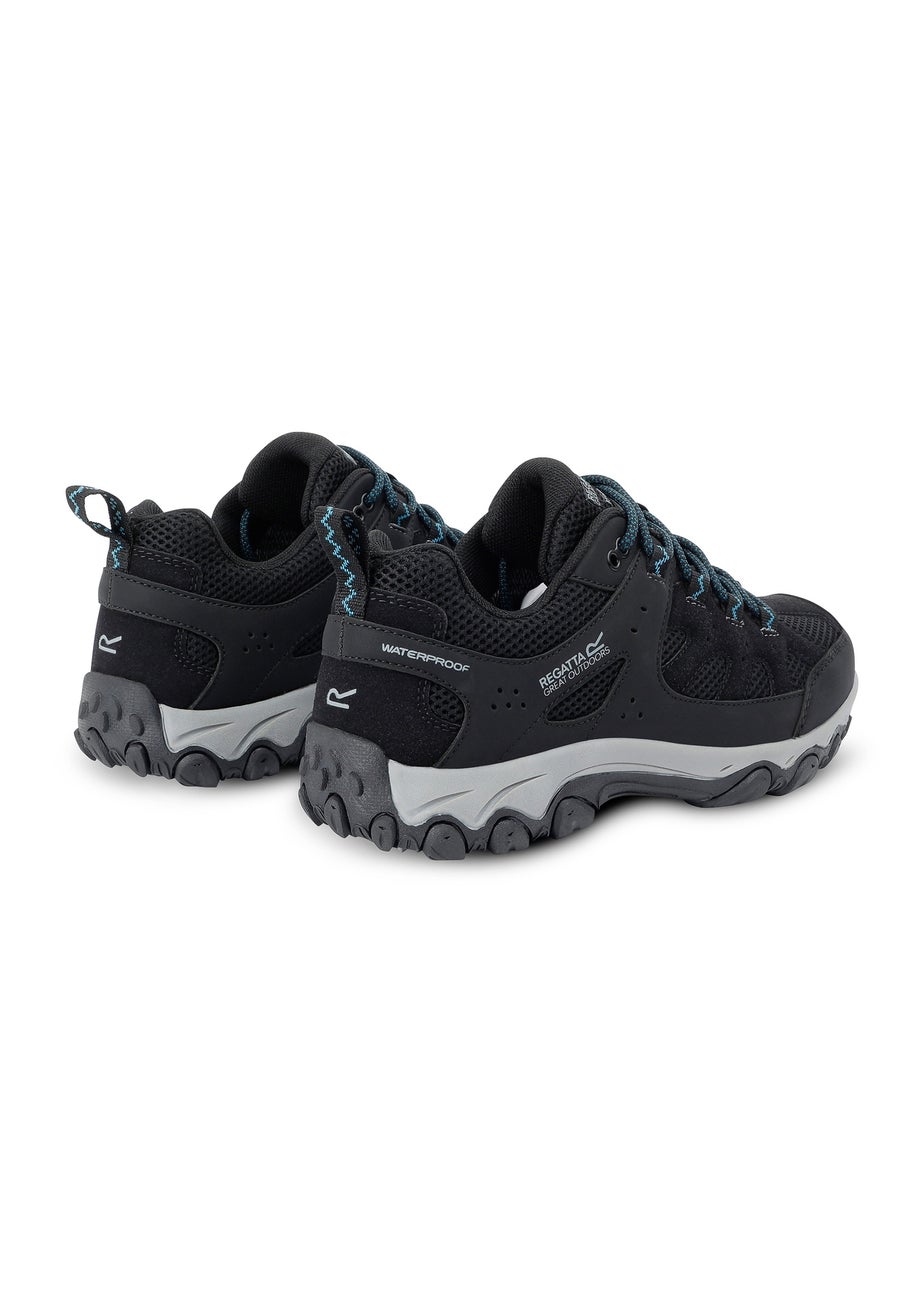 Regatta Black/ Blue Women's Edgepoint 4 Low Waterproof Shoes
