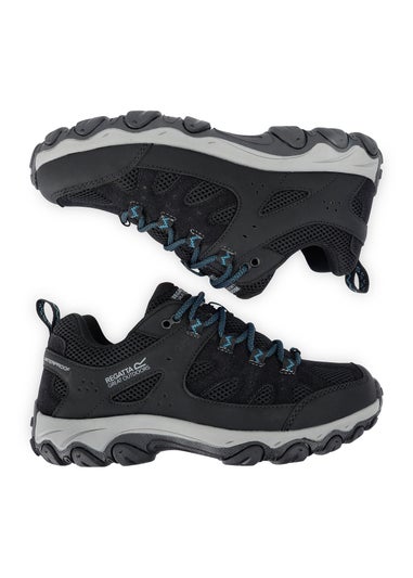 Regatta Black/ Blue Women's Edgepoint 4 Low Waterproof Shoes