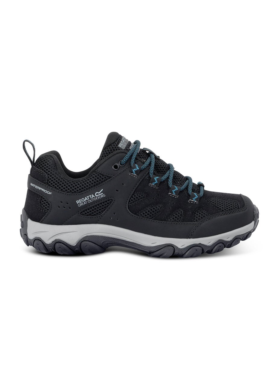 Regatta Black/ Blue Women's Edgepoint 4 Low Waterproof Shoes