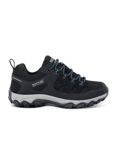 Regatta Black/ Blue Women's Edgepoint 4 Low Waterproof Shoes