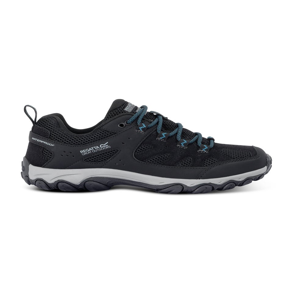 Regatta Black/ Blue Women's Edgepoint 4 Low Waterproof Shoes