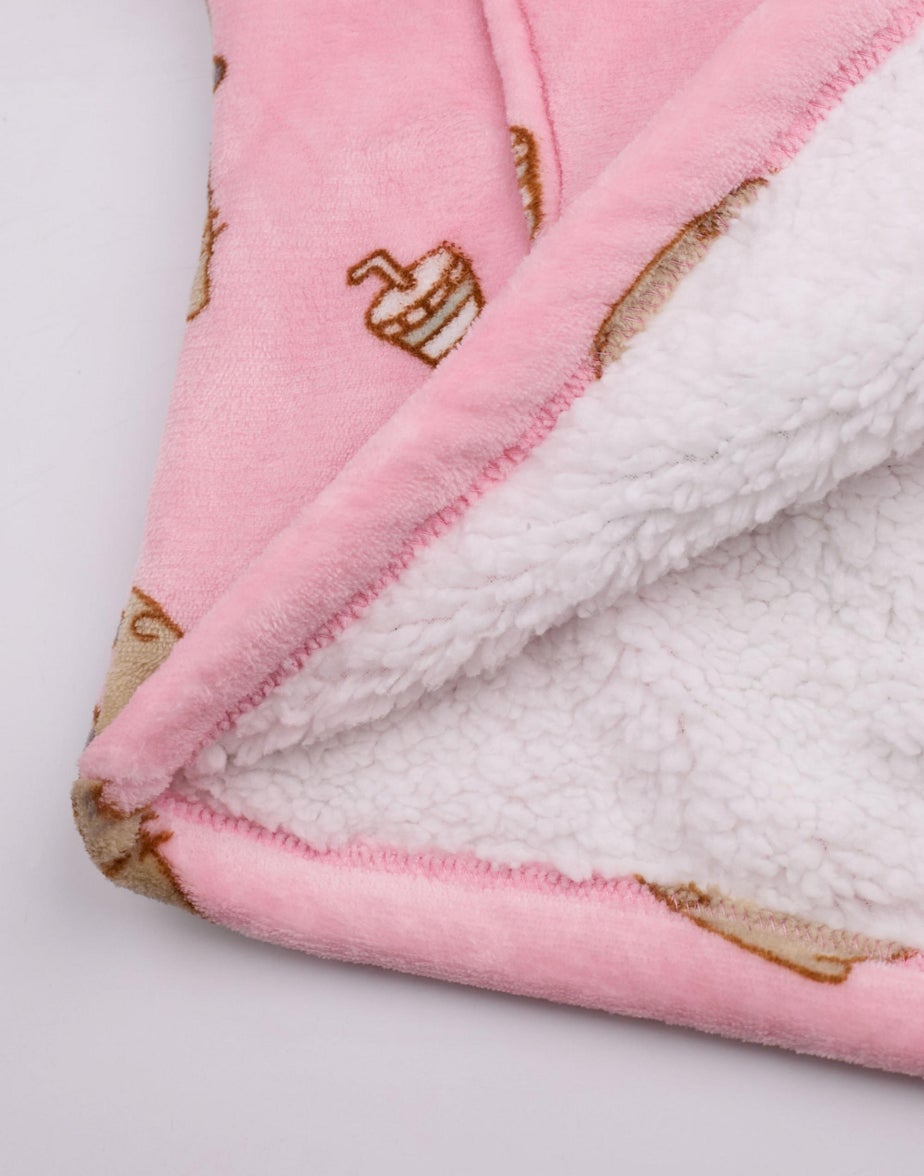 Vanilla Underground Pusheen Kids Food Blanket Pink Hoodie