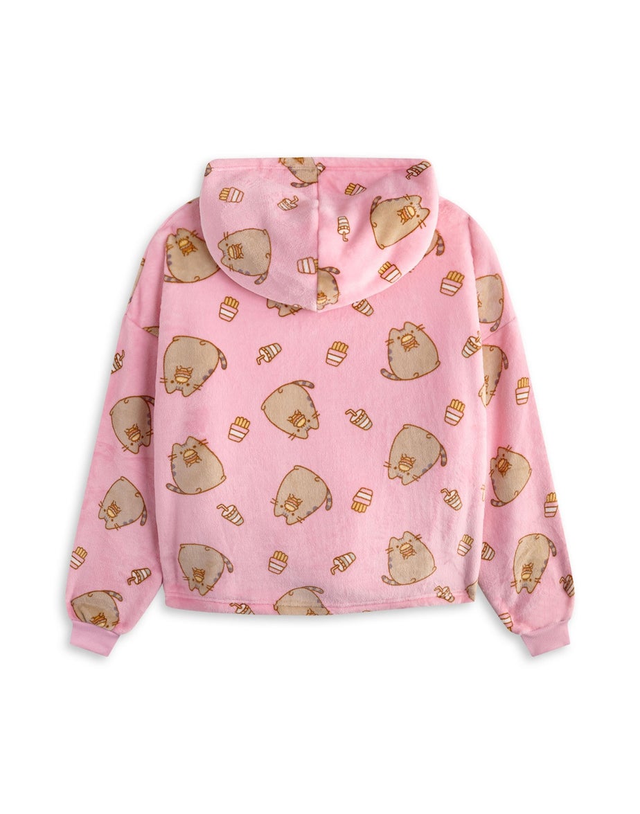 Vanilla Underground Pusheen Kids Food Blanket Pink Hoodie