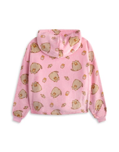 Vanilla Underground Pusheen Kids Food Blanket Pink Hoodie