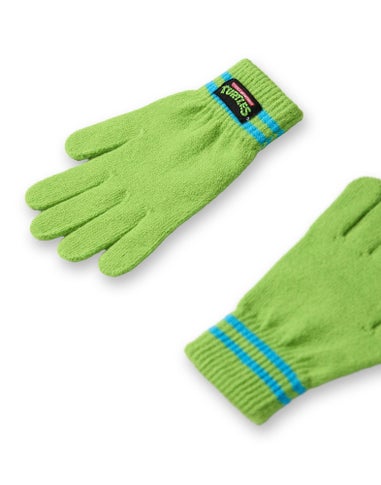 Teenage Mutant Ninja Turtles Boys Green Beanie & Gloves Set (One Size)